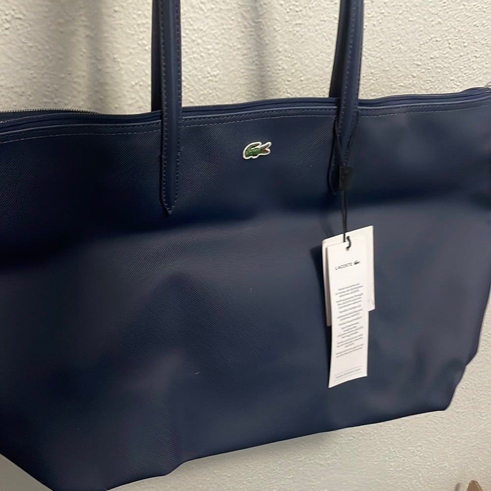 Lacoste Large Bag. Navy Blue. New